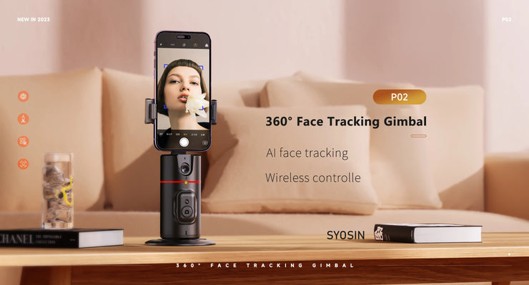 Face Tracking Gimbal Stabilizer Auto 360° Rotation