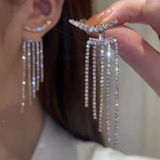 Shinny Tassel Earrings