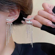 Shinny Tassel Earrings