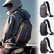 CrossBody Sling Bag Pack: USB Charging Port, Waterproof and Anti-Theft