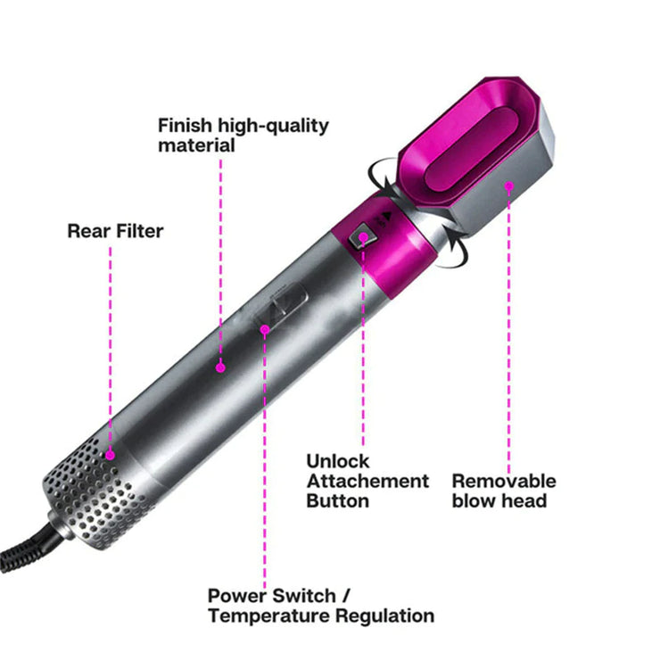 PROFESSIONAL CURLING IRON HAIR STRAIGHTENER (5 in 1 HAIR STYLER)