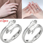 Hug Couple Ring (Pair of 2)