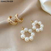 Pearl Ear Hoops