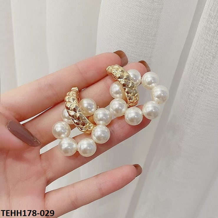 Pearl Ear Hoops