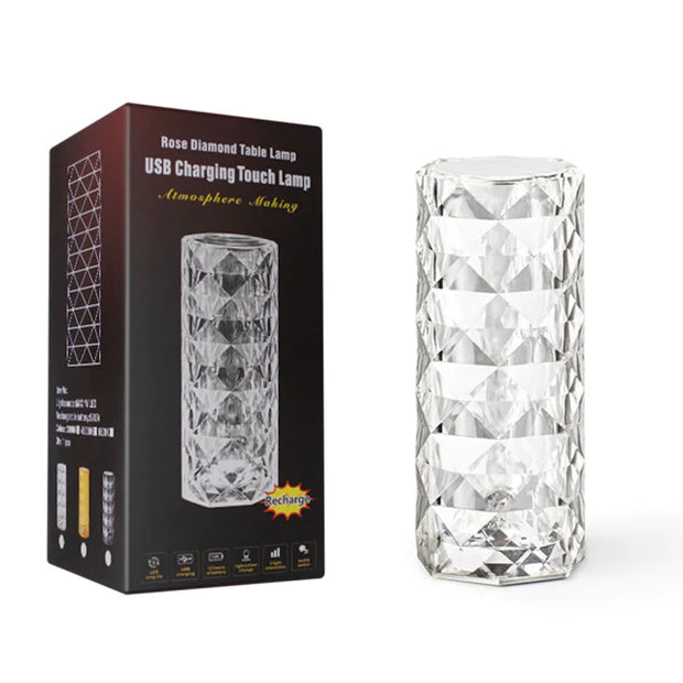 CRYSTAL DIAMOND TABLE LAMP