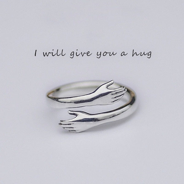 Hug Couple Ring (Pair of 2)